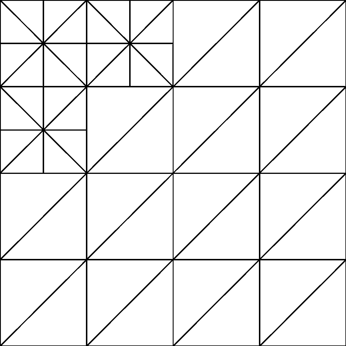 Pattern 99, Card Basket barn quilt pattern thumbnail
